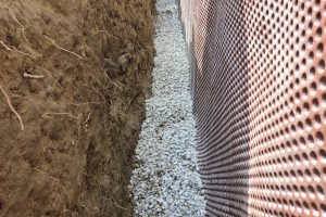 Exterior foundation waterproofing in Burlington